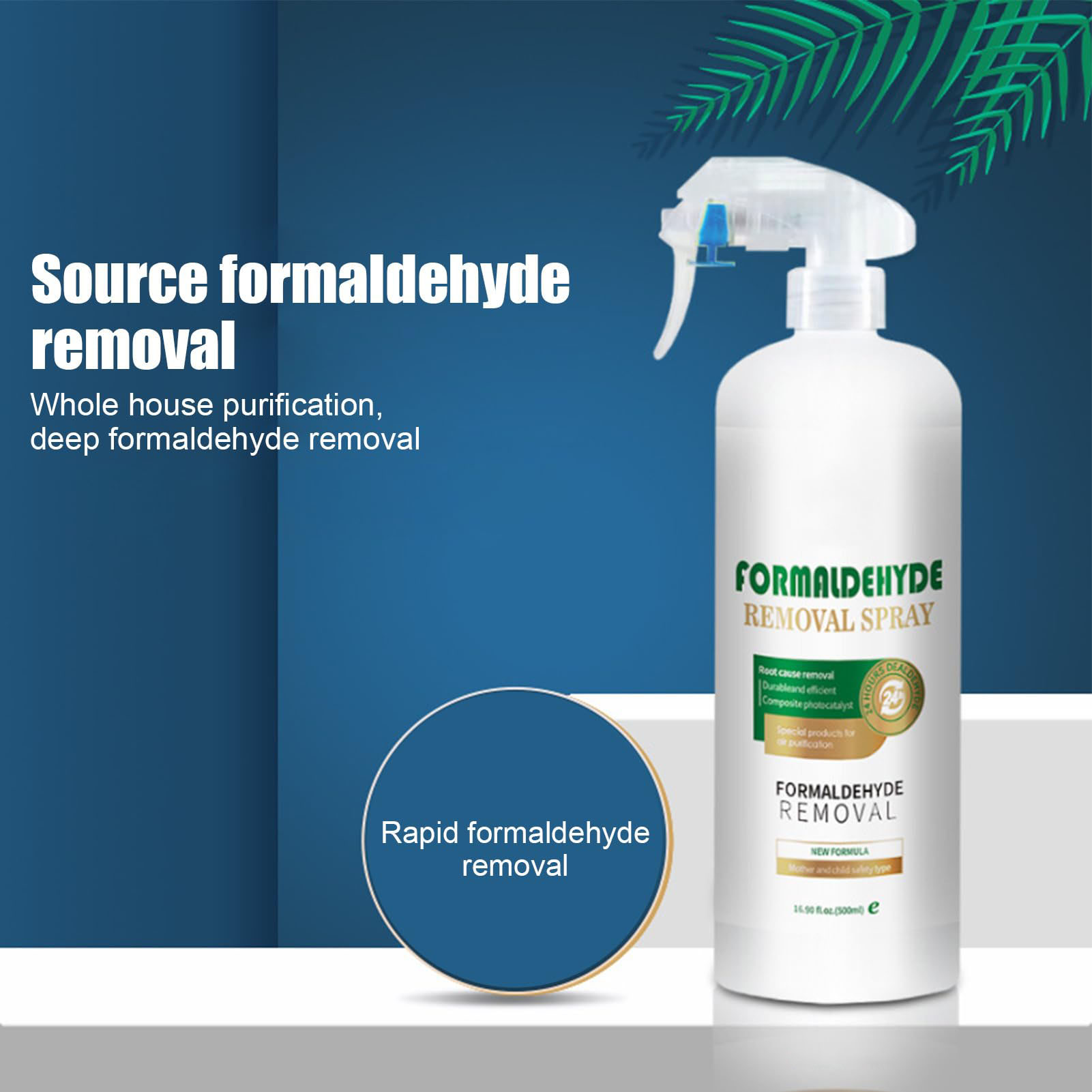 Odor Eliminator Car - Spray de formaldehído de 500ml, purificación