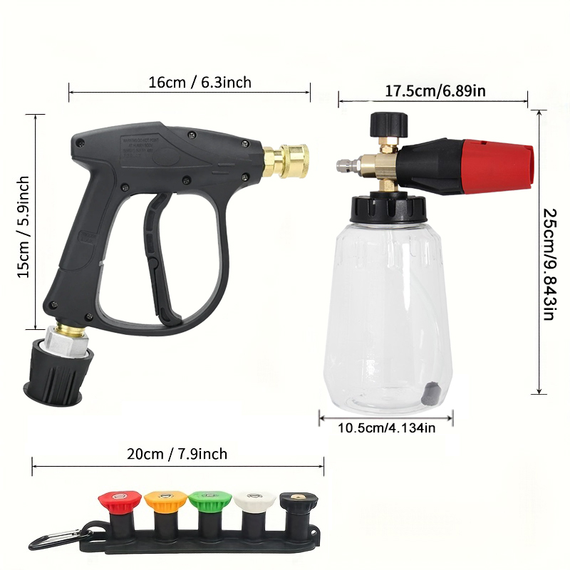 Kit de lanza de espuma para ni - Foam Cannon Car Wash reseña y precio